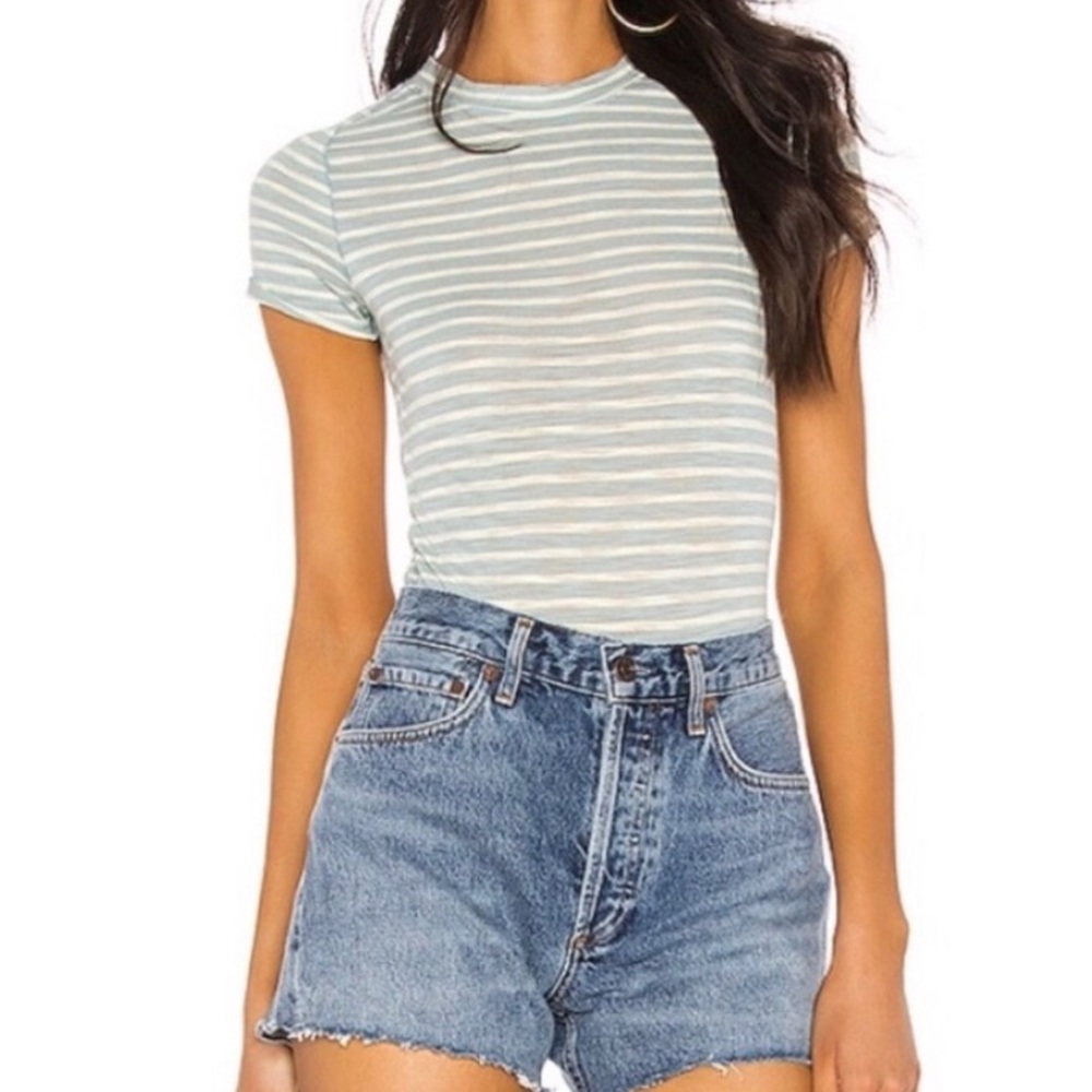 Free People We the Free Striped Crewneck T-Shirt